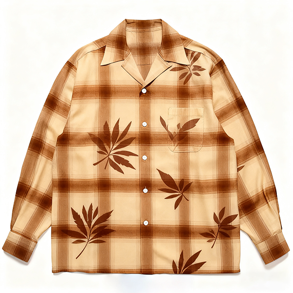 Men's Casual 100% Cotton Shirt - High-Quality Breathable Long-Sleeve Button-Up Daily Comfort Top