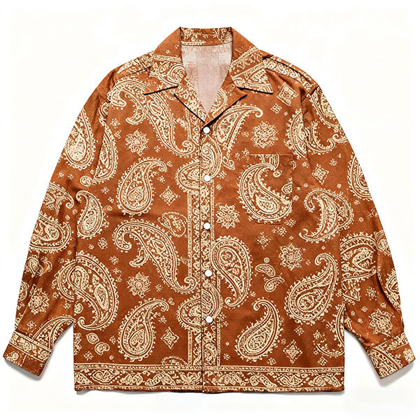 100% Cotton Casual Men's Shirt - High-Quality Breathable Long-Sleeve Button-Up Daily Comfort Top